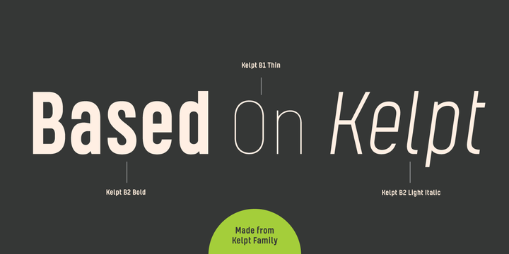 Пример шрифта Kelpt Sans B1 Semi Light Italic